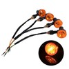 Intermitentes para Motos, 4pcs 12V Universales de Direccionales para Motos