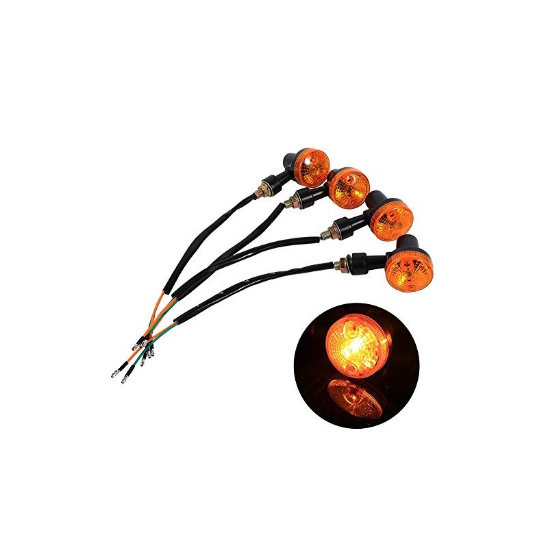 Intermitentes para Motos, 4pcs 12V Universales de Direccionales para Motos