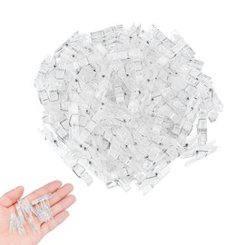 Pack of 100 Spring Hanging Clips, Mini Clips, Transparent Clothes Pegs, Mini Transparent Clips, Decorative Clips, Small Clips for Photos, Fairy Lights, Hanging