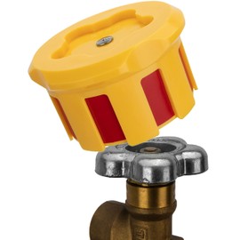 Strong Hand Tools Strong Hand Tools EZ-View Gas Cylinder Valve Indicator, Fits 5 Star Hand Wheel, Gas Saving, Easy Twist, (Red/ON) (Yellow/Off), GVC300, Strong Hand Tools