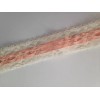 Lace Trim Natural Beading Lace Trim with Peach Ribbon, 1.5