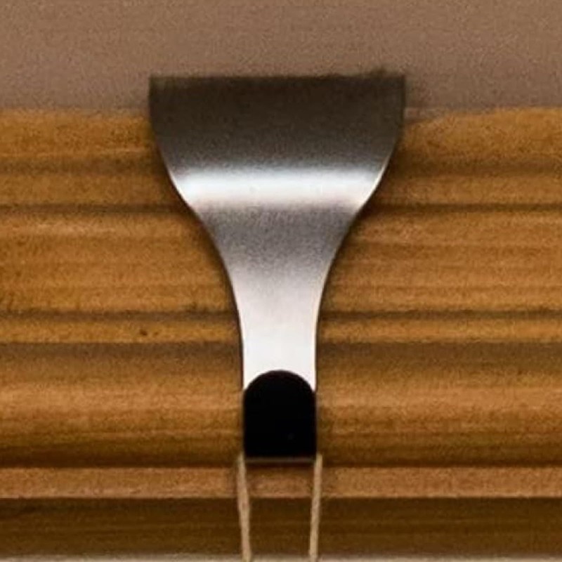 Twzqsyw Brass-Plated Steel Moulding Picture Rail Hook - Pack of