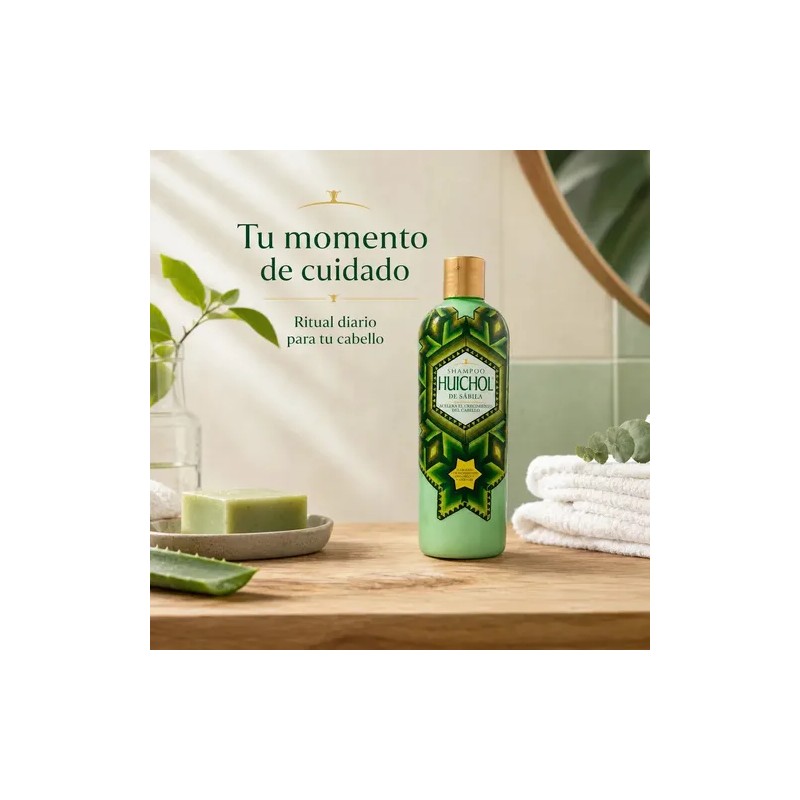 Shampoo Huichol Artesanal De Sabila Anticaida Original 400 ml