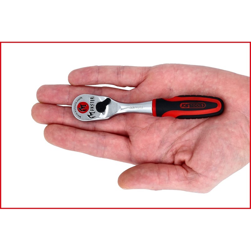 KS Tools 935.1495 1/4 Inch Monster Bit Reversible Ratchet, 115
