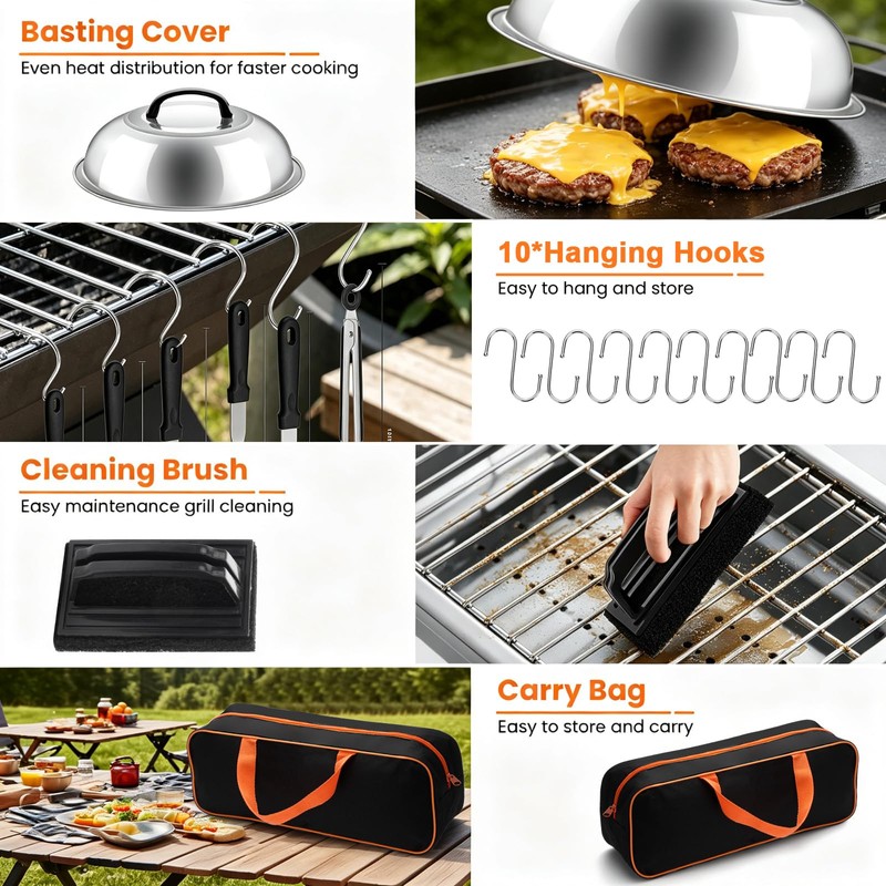 32pcs Griddle Accessories Kit for Blackstone, Flat Top Grill Accessories