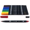 Tombow Dual Brush Marker 10-Piece Set: Primary