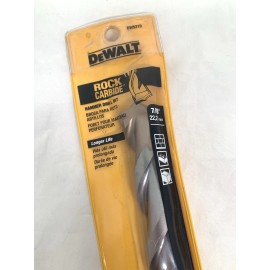 DeWalt  Carbide Masonry 7/8" x 12" Extra Long Hammer Drill Bit, No-Spin Shank