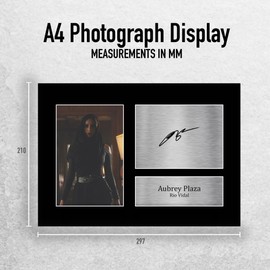 HWC Trading Aubrey Plaza Agatha All Along Gifts Printed Signed Autograph Picture for TV Show Fans - A4