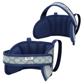 NAPUP Child Head Support for Car Seats – Safe, Comfortable Head & Neck Pillow Support Solution for Front Facing Car Seats and High Back Boosters – Baby & Kids Travel Accessories (Grey)