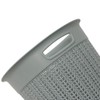 JVL Knit Design Loop Plastic Round Bin 12L, Grey 30