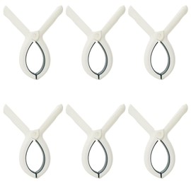 Axinost Pack of 6 Clothes Pegs, Towel Clips, Large Towel Clips for Beach Loungers, 13.5 cm x 10.2 cm (5.31 x 4.02 inches), Beach Towel Clips, Beach Towel Clips (Blue)