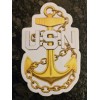 2.5 x 4 inch USN Chief Petty Officer Sticker Fouled