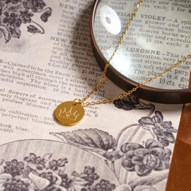 Princess Crown Necklace Princess Cosplay Jewelry Custom Gift for Women Christmas or Birthday