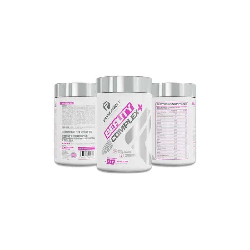 Biotina Colágeno Forzagen Beauty Complex 90 Cápsulas