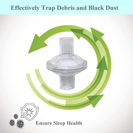 Filters for Cpap Machine - 12 Pcs Cpap Filters fit Inline Filters Compatible with Resmed and Any Machine Size 22mm and 25mm Cpap Tube