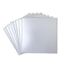 6 in Ceramic Wall Tile Matte 6x6 Square Box of 8 Pieces for Bathroom Wall, Kitchen Backsplash, Accent Wall by Tenedos (White)