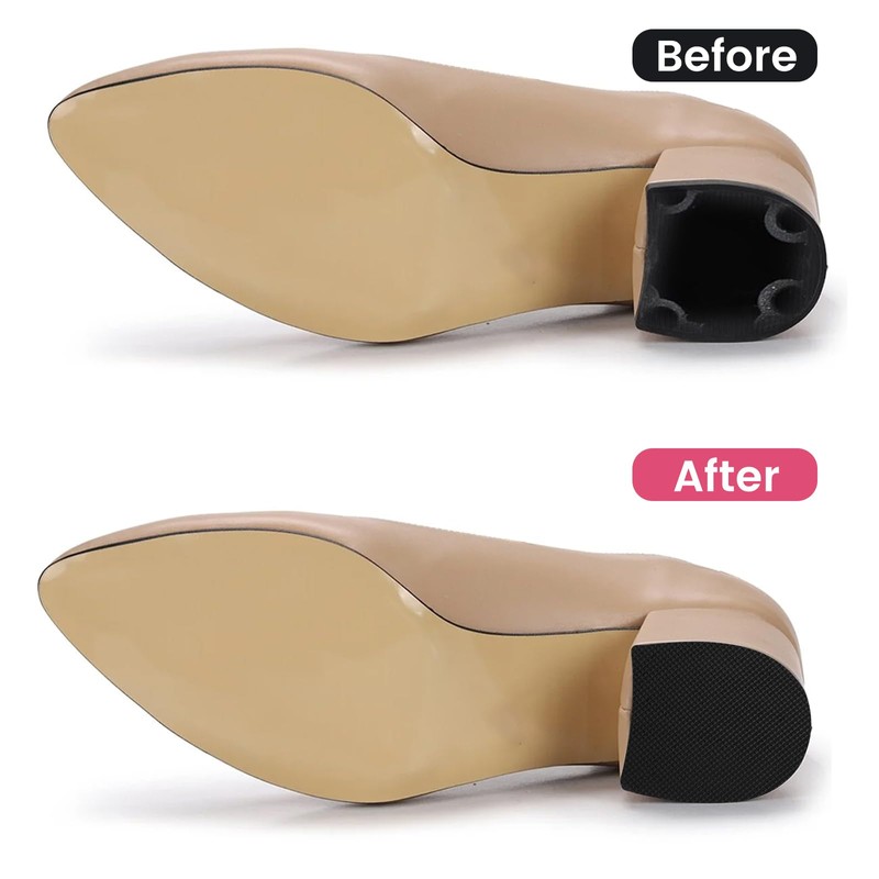 LIQWEI 8 Pcs High Heels Patch, Square High Heel Replacement
