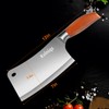 7-inch Butcher Knife Meat Cleaver, Heavy Duty Bone Chopper, Multipurpose