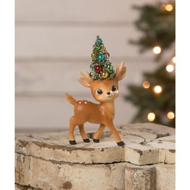 Bethany Lowe Merry & Bright Standing Reindeer Figurine