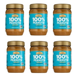 Crazy Richard’s 6 Pack Crazy Richard's All-Natural Creamy Peanut Butter 16 oz Jars  Shelf-Stable