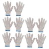 Operitacx 10pcs Wearproof Cotton Yarn Gloves Durable Protective Gloves for