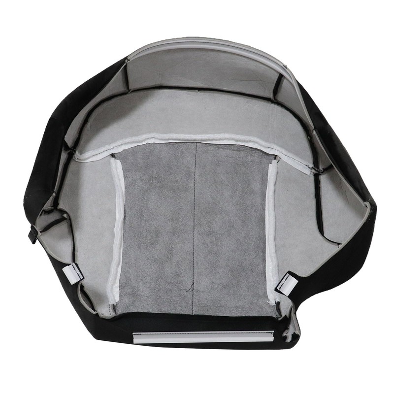 Priprilod Driver Side Bottom Replacement Seat Cover Cloth Dark Gray