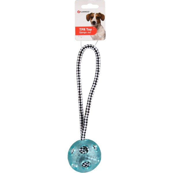 Flamingo HS DJENGO Rope with Ball TPR Blue 25 cm