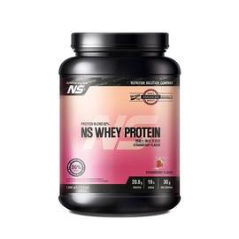Nutrition Store NS Whey Protein Strawberry Flavor 1kg Container / NS 웨이 프로틴 딸기맛 1kg 1통