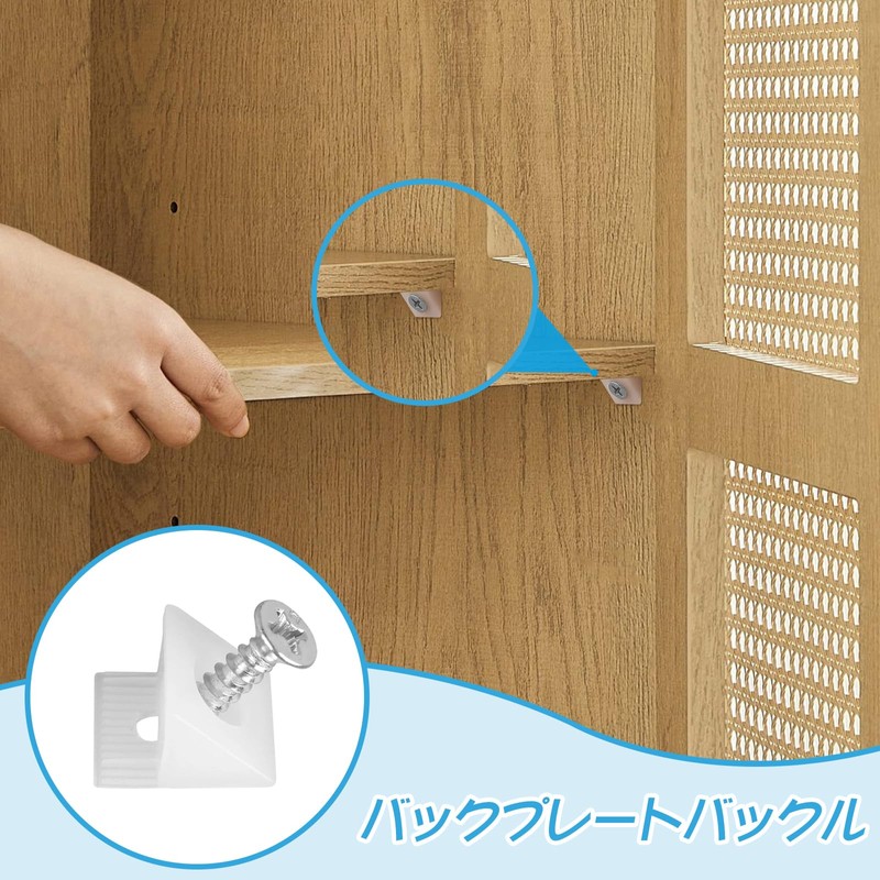 Doyime 100pcs Plastic Angle Brackets Angle Brackets Corner Brackets Shelf