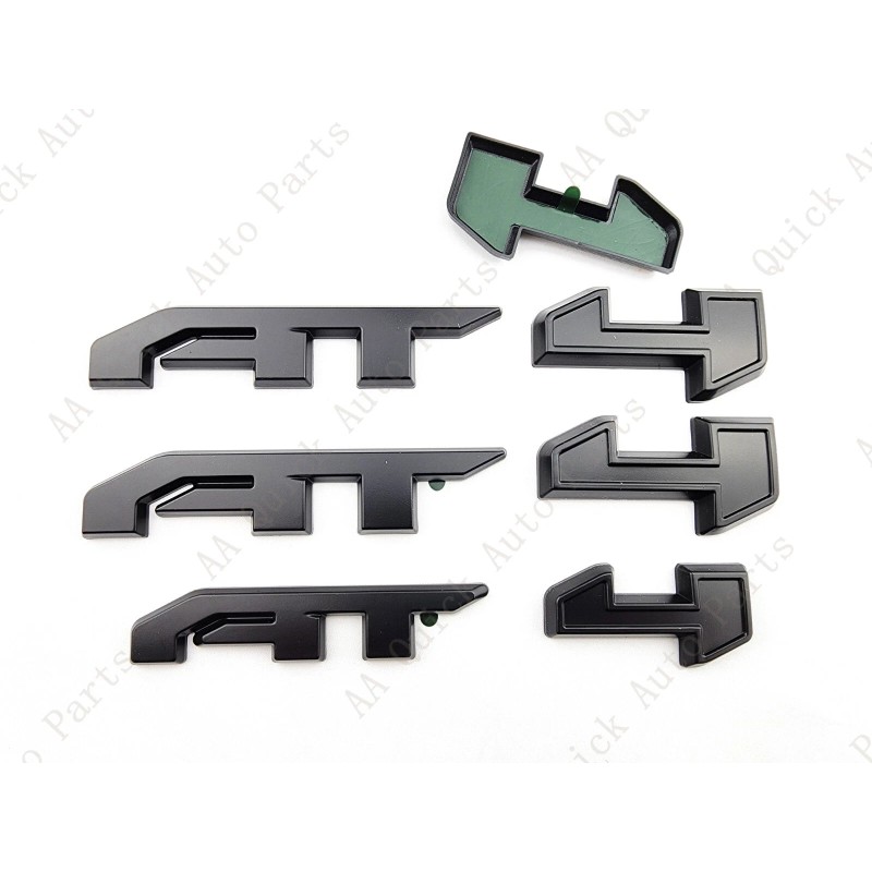 GMC 3PCS Matte Black Door Rear Tailgate AT4 AT 4