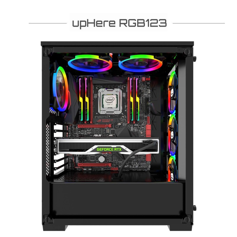 upHere 120mm RGB LED Computer Case PC Cooling Fan, Ultra