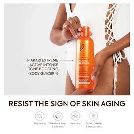 Makari Extreme Carrot & Argan Oil Skin Toning Glycerin 16.8oz __Ò Lightening & Tightening Moisturizer for Face & Body with Organiclarine __Ò Whitening