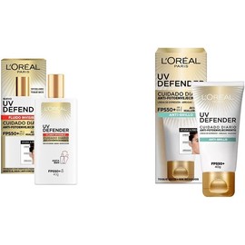 Loreal Paris Uv Defender bloqueador solar Fluido Invisible FPS 50   bloqueador solar FPS 50  UV Defender anti - brillo, 40ml