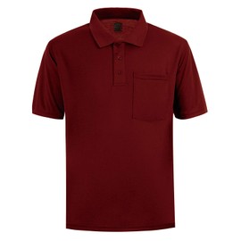 Men's Breathable UPF 50+ Sun Protection Moisture Wicking Golf Quick Drying Top (Wine Red,M)