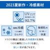 [Bijoubox] 冷感 マスク バイカラー 立体 夏 涼しい つめたい マスク 小顔マスク