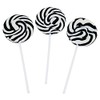 Black and White Swirl Pop Suckers (24 individually wrapped lollipops)
