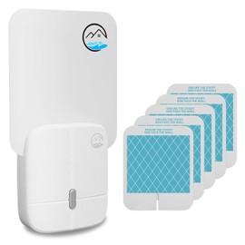 Mosiller Flying Insect Trap, Indoor Plug-in Fruit Fly Trap, Gnat Traps, 400 Total Sq Ft Protection, Suitable for Gnat, Moth, and Mosquito, and Can Used in Every Corner of Home - 1 Device +5 Glue Cards