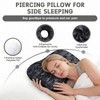 Ear Piercing Pillow for Side Sleepers 17.3 x 12.6 in