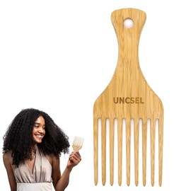 UNCSEL Afro pick for styling and detangling hair effortlessly,Designed for Curly and Dense Hair, Suitable for Both Men and Women,Pick comb for Managing Thick Hair