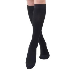 XFSRG 1 Paar Kompressionsstrümpfe Damen Herren Klasse 2 Kompressionsstrümpfe Thrombosestrümpfe für Krampfadern Ödeme Flug(Schwarz/L)