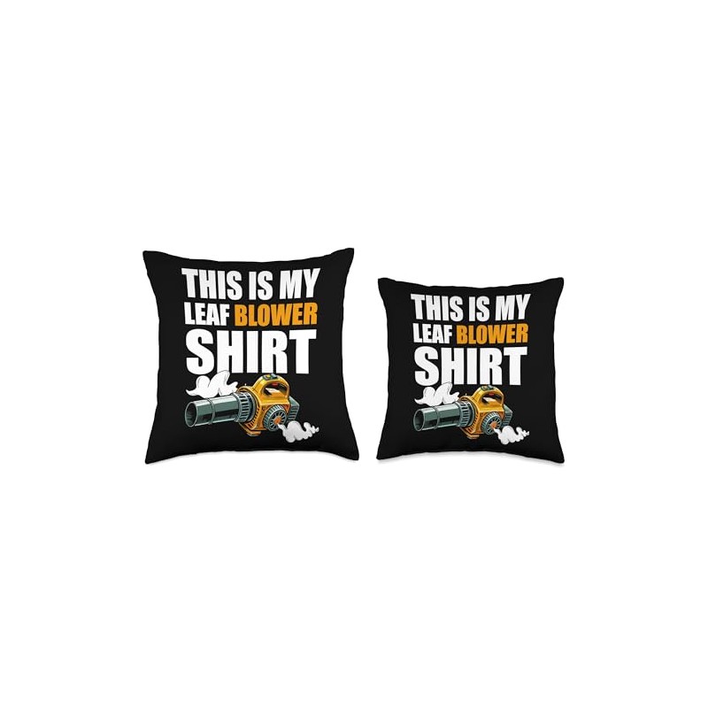 This Is My Leaf Blower Shirt Throw Pillow