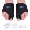 1Pair Bunion Toe Straightener Corrector 3Pair Silicone Gel Toe Separator(L)