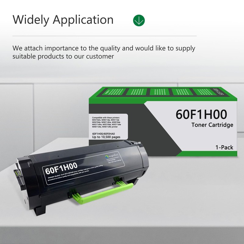 601H 60F1H00 Black High Yield Toner Cartridge - 1Pack, 10,500