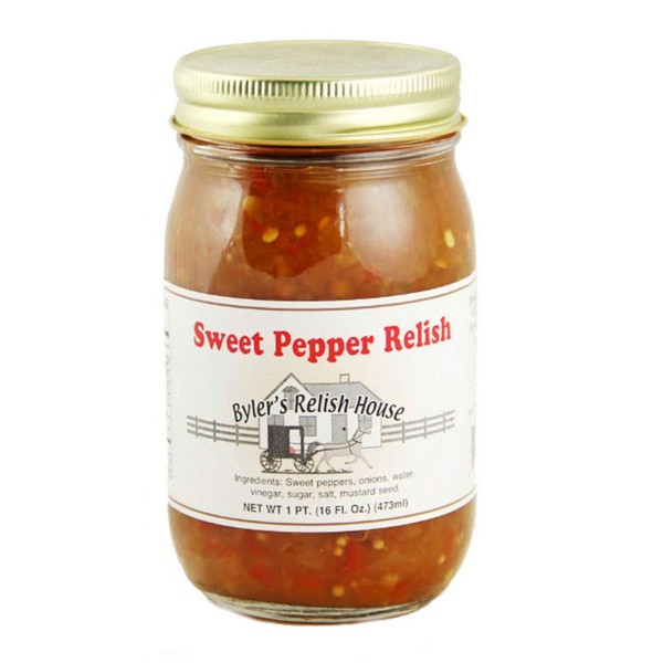 Byler's Relish House Homemade Amish Country Sweet Pepper Relish 16 oz.