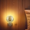 Disco Ball Night Light Plug into Wall, Silver Mirror Night
