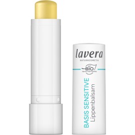 lavera basis sensitive Lip Balm - for sensitive lips – moisturises & soothes – nourishes and softens – natural cosmetics – 1 piece
