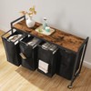 HOOBRO Laundry Sorter 4 Sections, Laundry Hamper with Wheels, 4