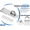 Litensh 4 Inch Stainless Steel Door Locks Hasp Latch with
