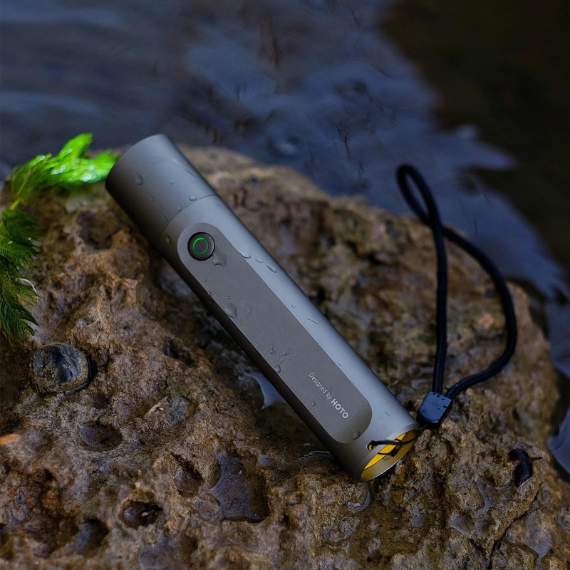 HOTO Flashlight Fit, 3 Modes, Adjustable Brightness Flash Light for