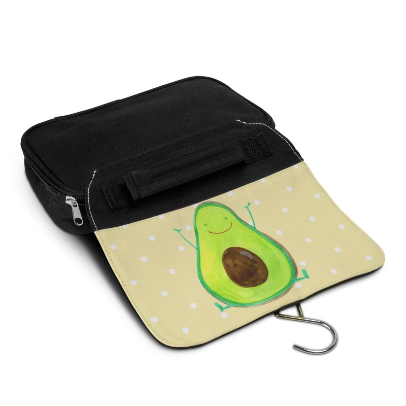 Mr. & Mrs. Panda Avocado Happy Toiletry Bag, gray, Hand